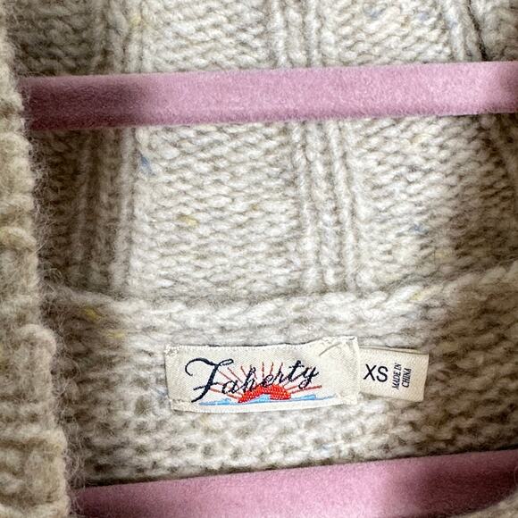 FAHERTY Alice Sweater Dress Swansdown Oatmeal Gray {EE1} - Picture 6 of 7